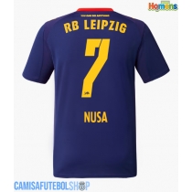 Camisa de time de futebol RB Leipzig Antonio Nusa #7 Replicas 2º Equipamento 2025-26 Manga Curta